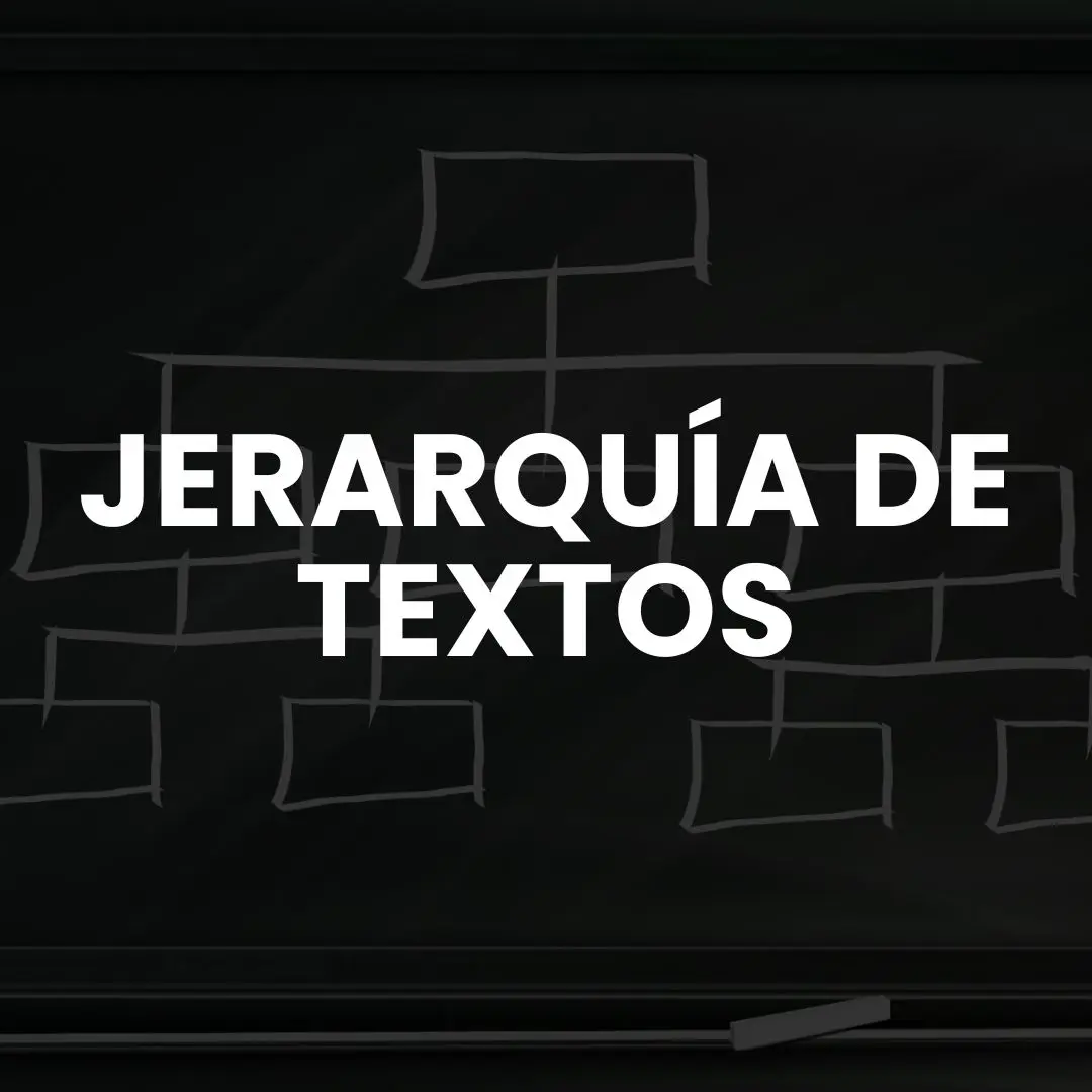 Jerarquía de textos